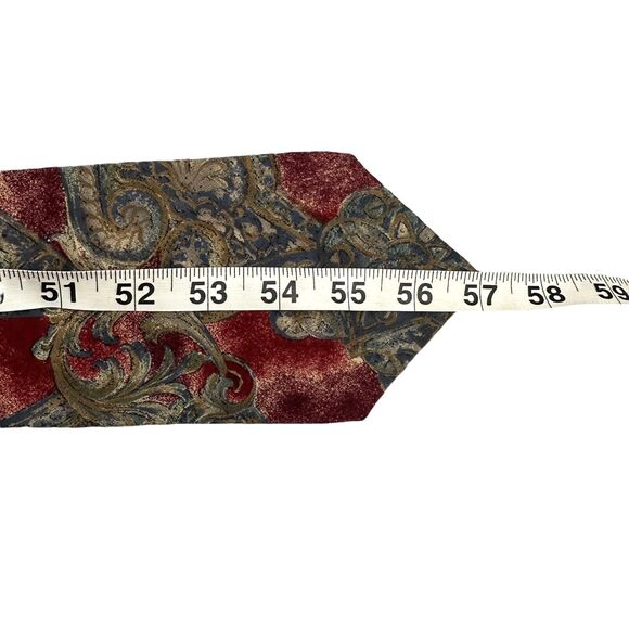 Van Heusen Vintage 100% Silk Dress Tie Paisley Floral Pattern 57" 3.75" - Picture 10 of 11
